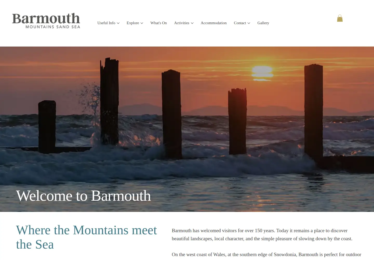 Captured homepage of barmouth-wales.co.uk in the current scan