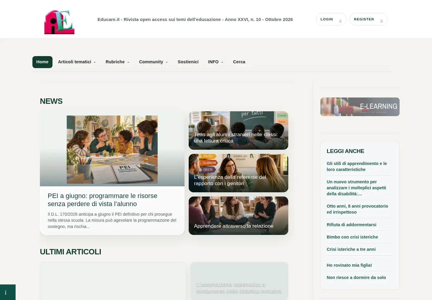 Screenshot of educare.it