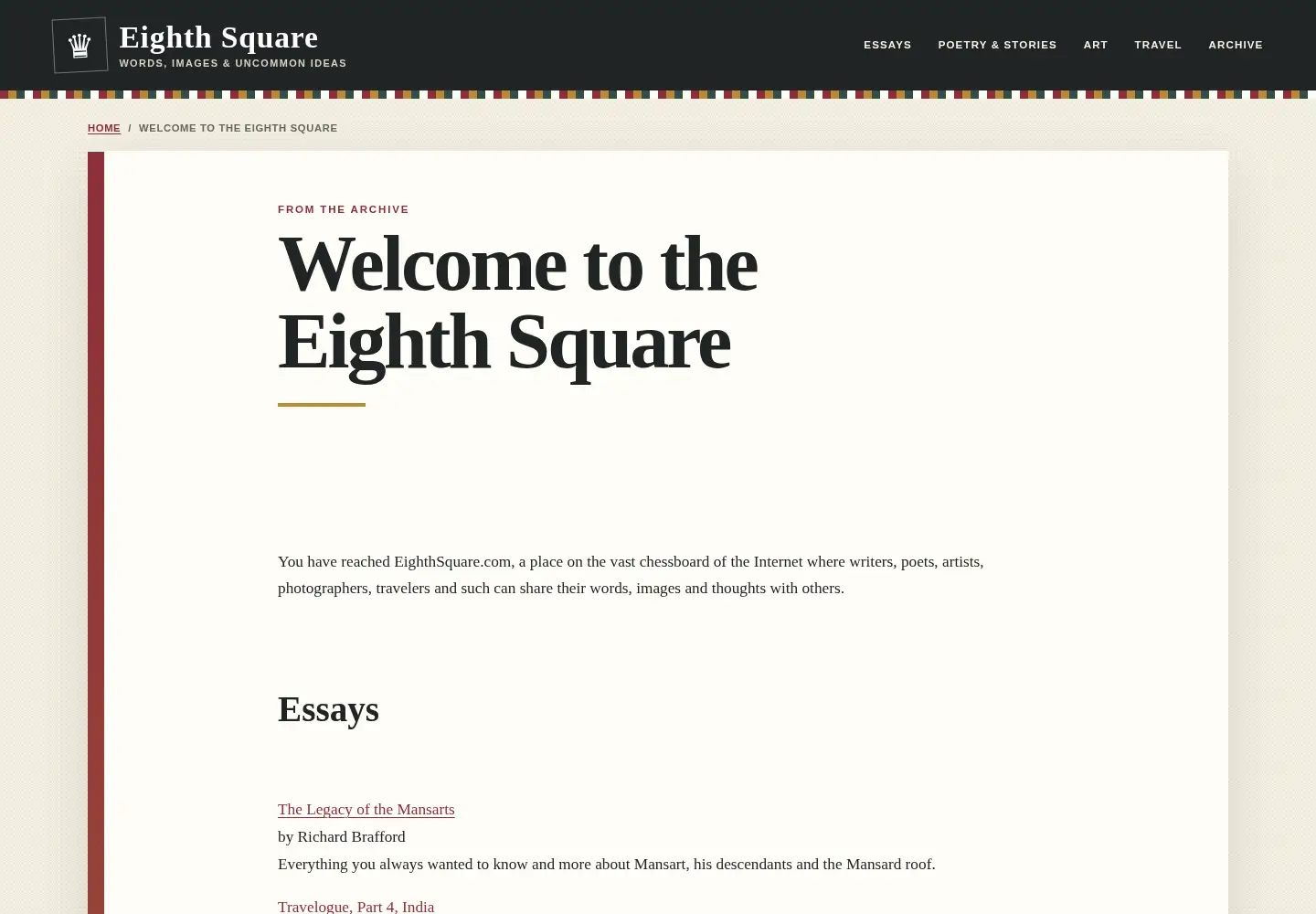 Screenshot of eighthsquare.com