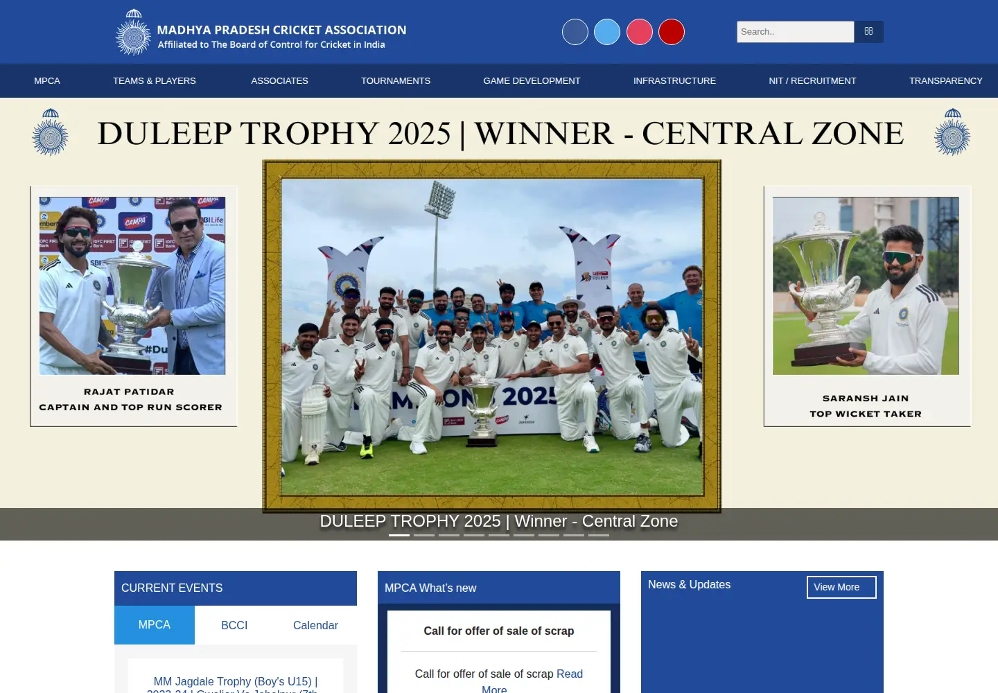Screenshot of mpcaonline.com