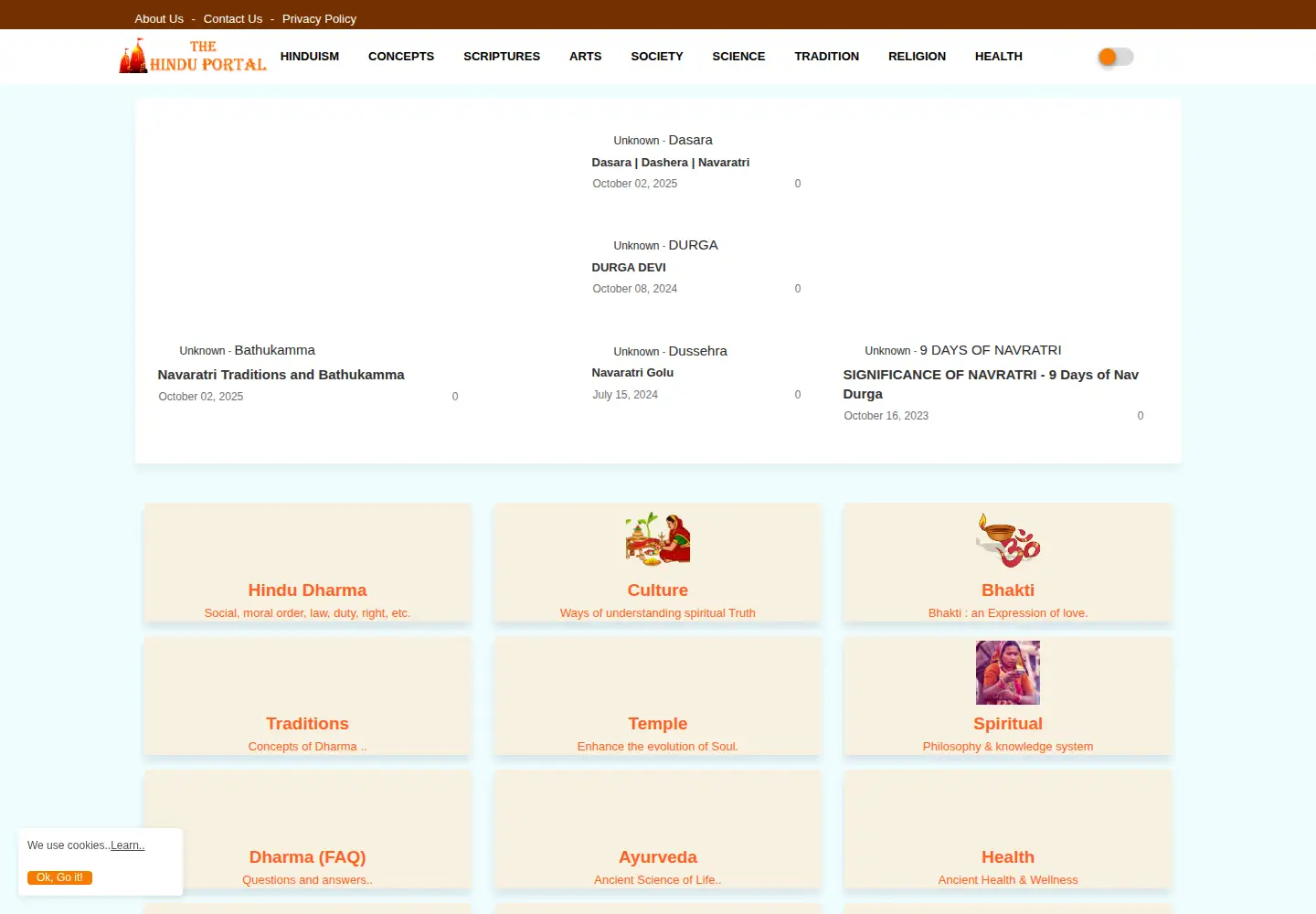 Screenshot of thehinduportal.com