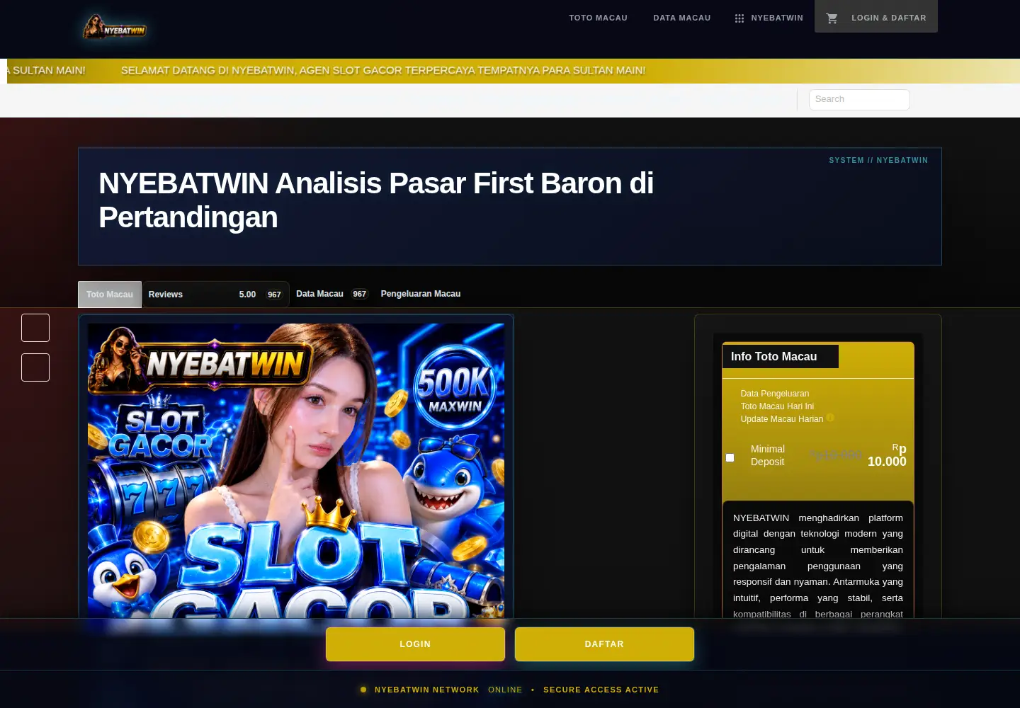 Screenshot of bobsuniverse.com