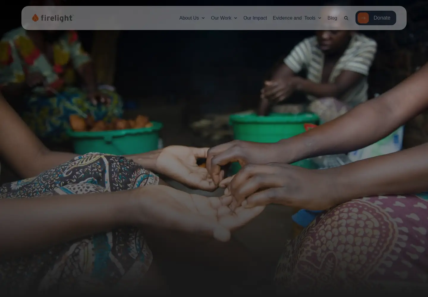 Screenshot of firelightfoundation.org