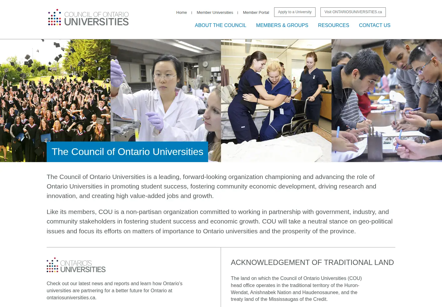 Screenshot of cou.ca