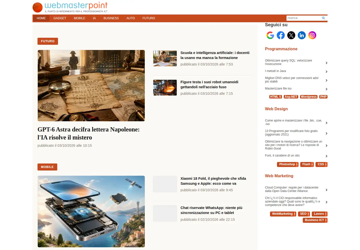 Screenshot of webmasterpoint.org