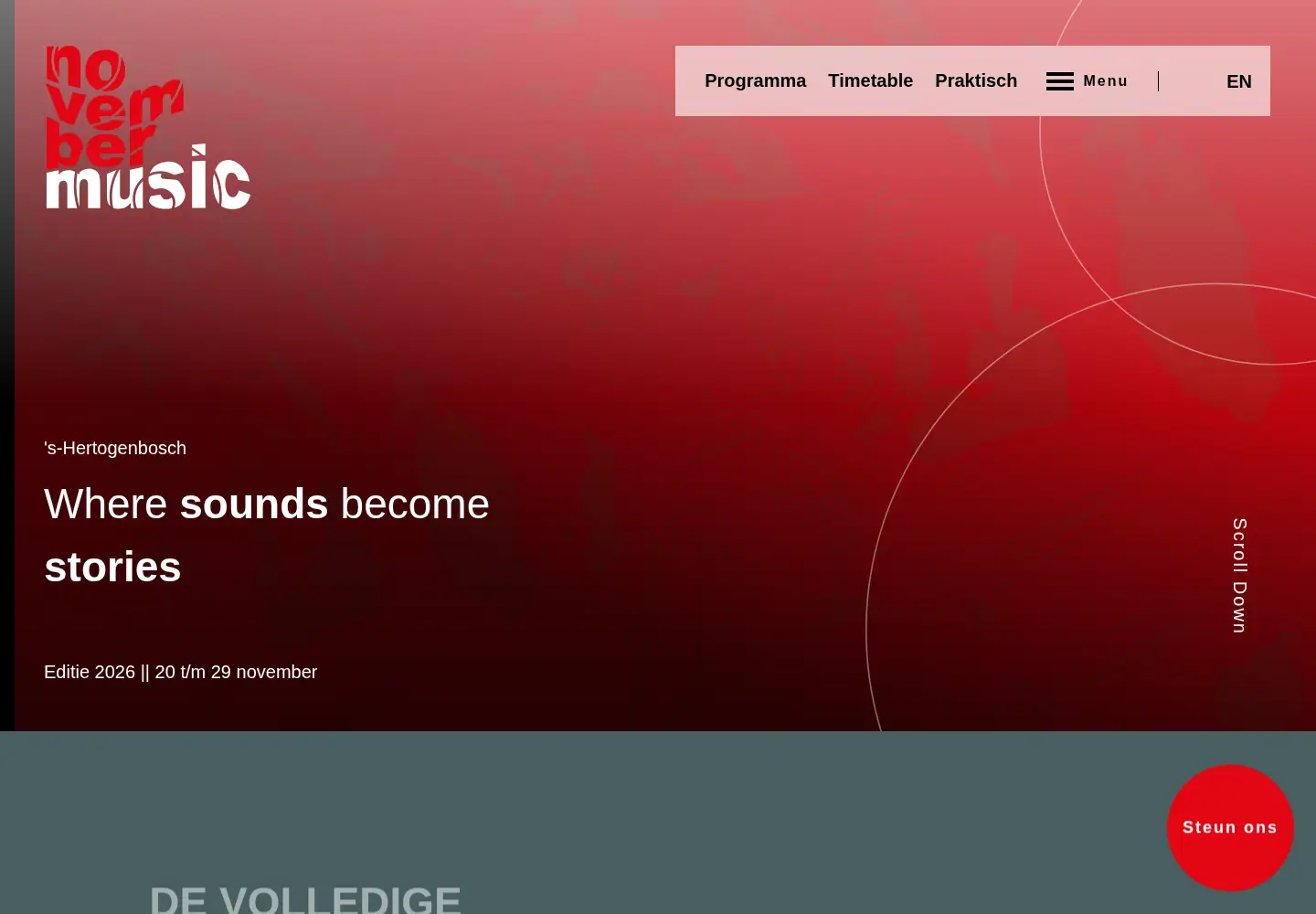 Screenshot of novembermusic.net