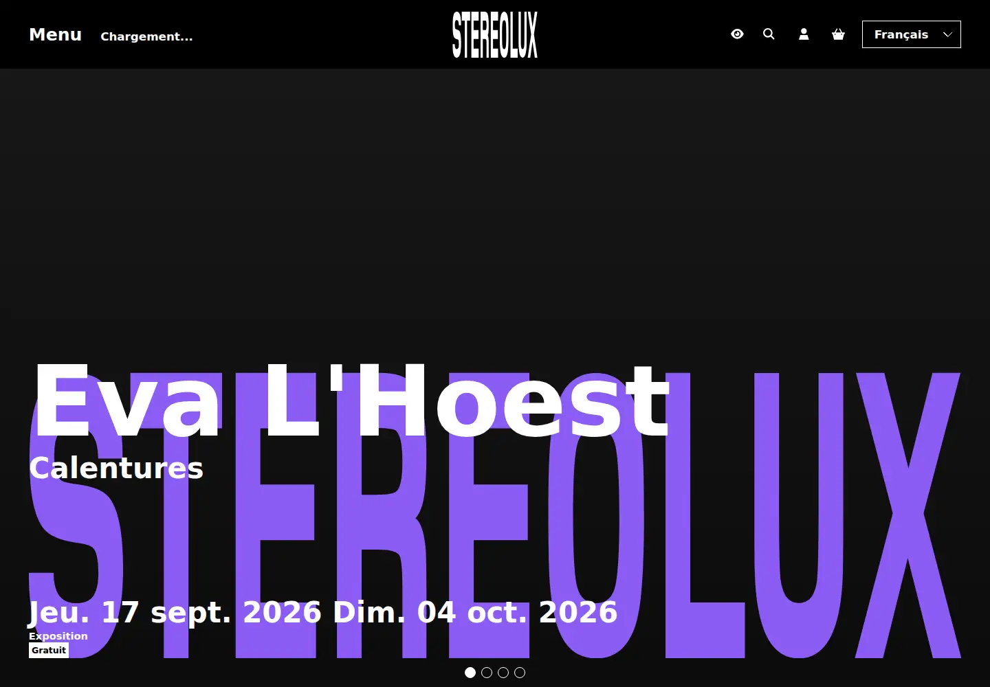 Captured homepage of stereolux.org in the current scan