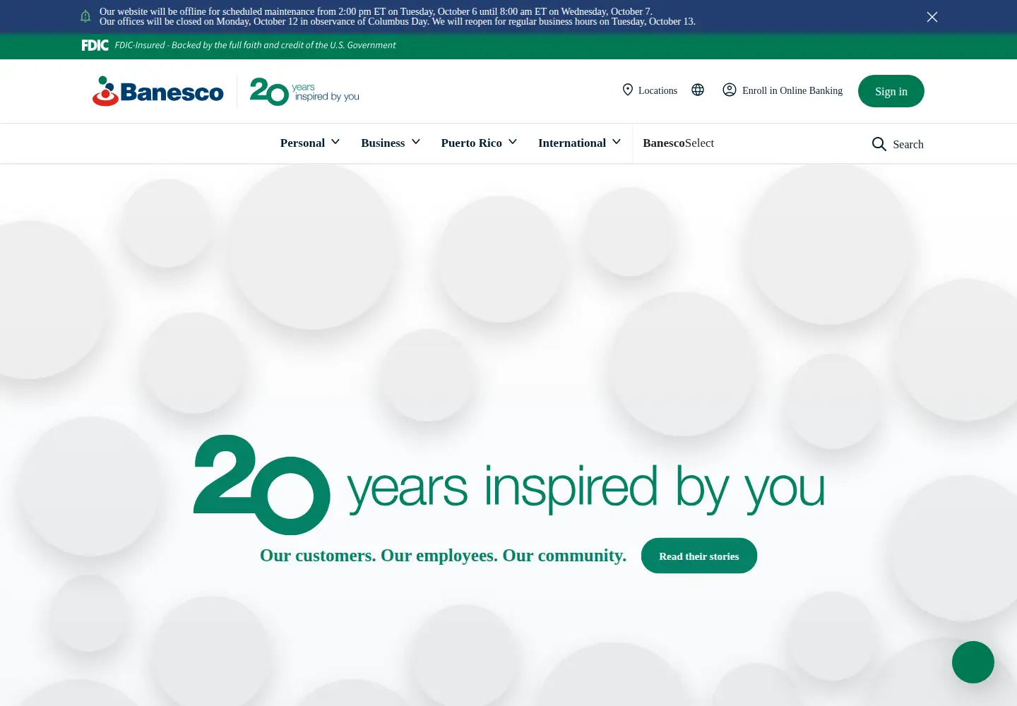 Screenshot of banescousa.com