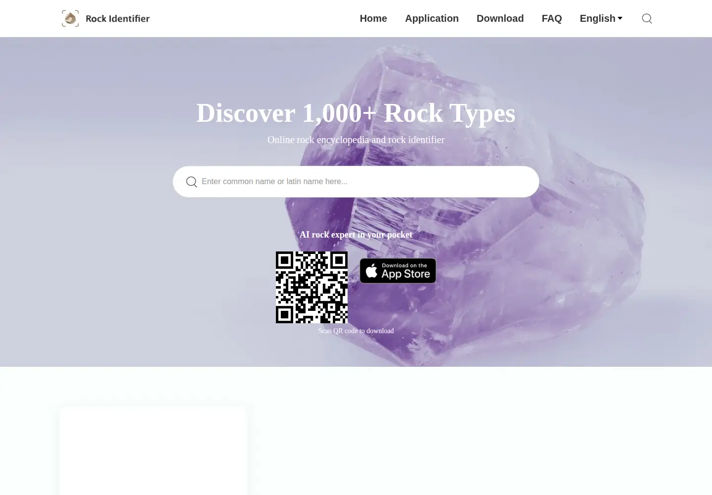 Screenshot of rockidentifier.com