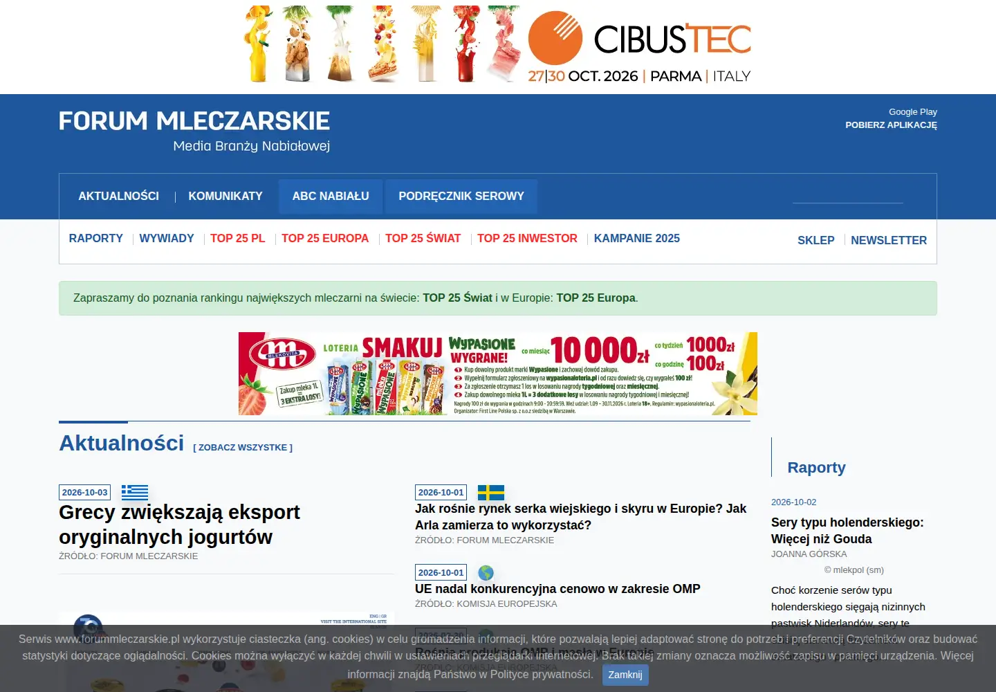 Screenshot of forummleczarskie.pl