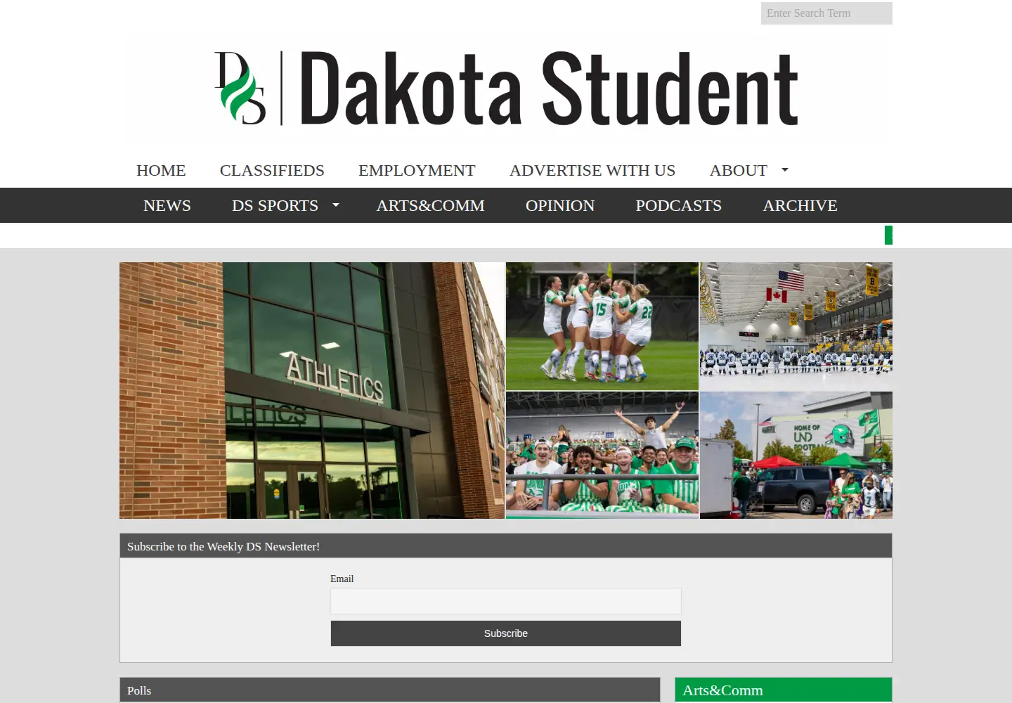 Screenshot of dakotastudent.com