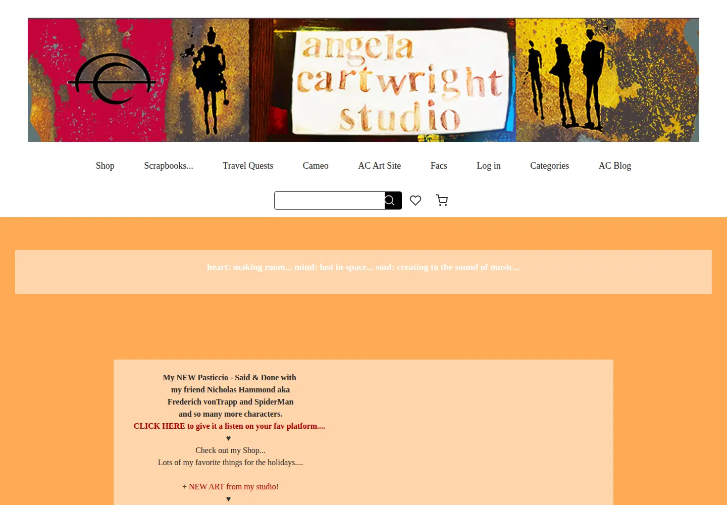 Screenshot of angela-cartwright.com