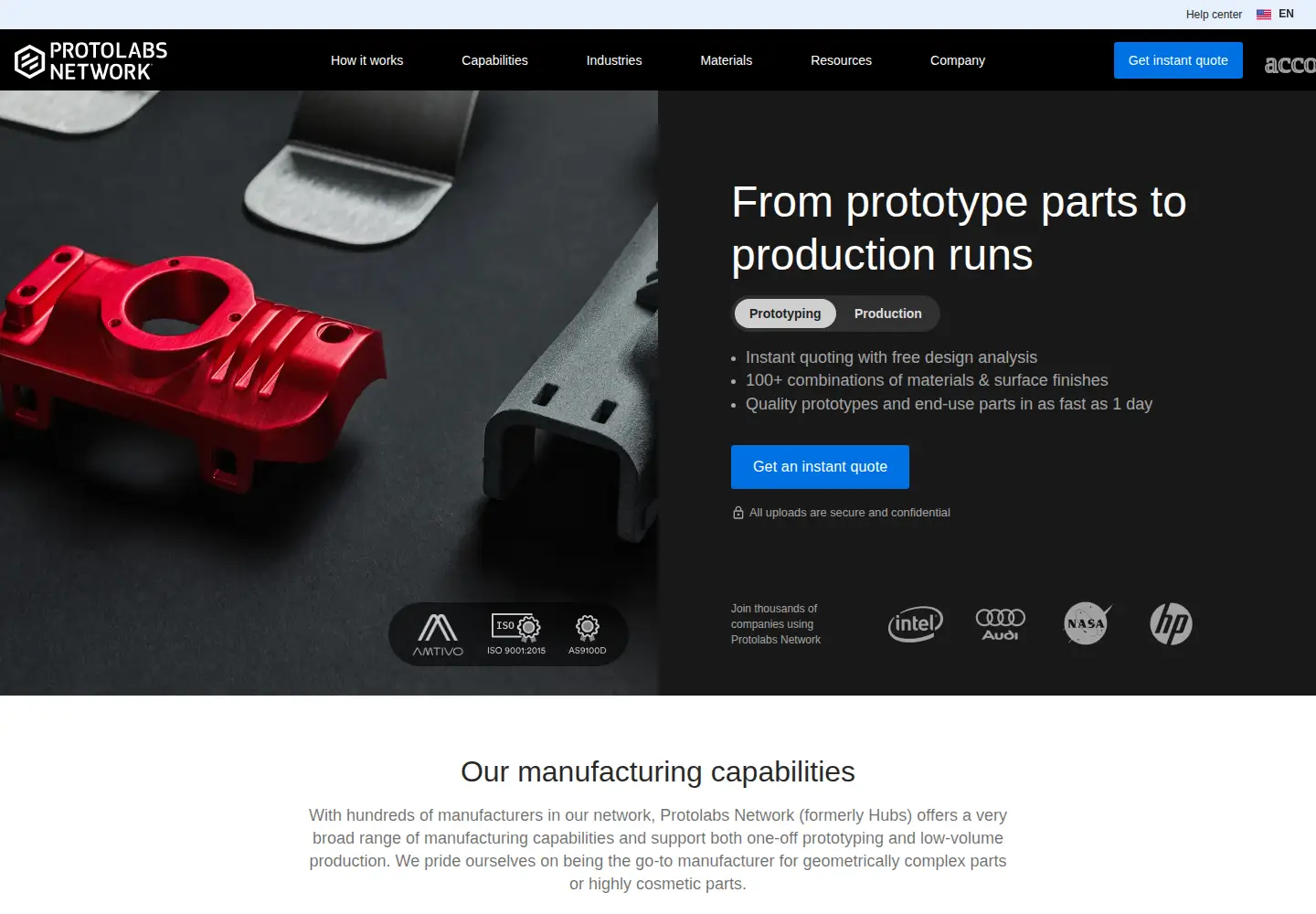 Screenshot of hubs.com