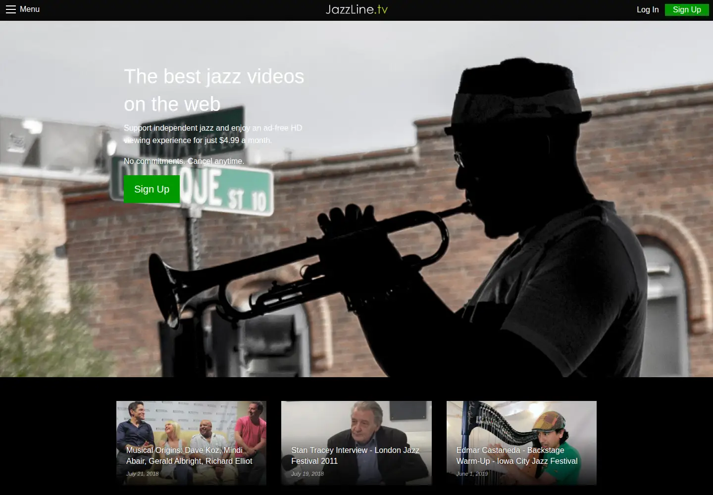 Screenshot of jazzline.com
