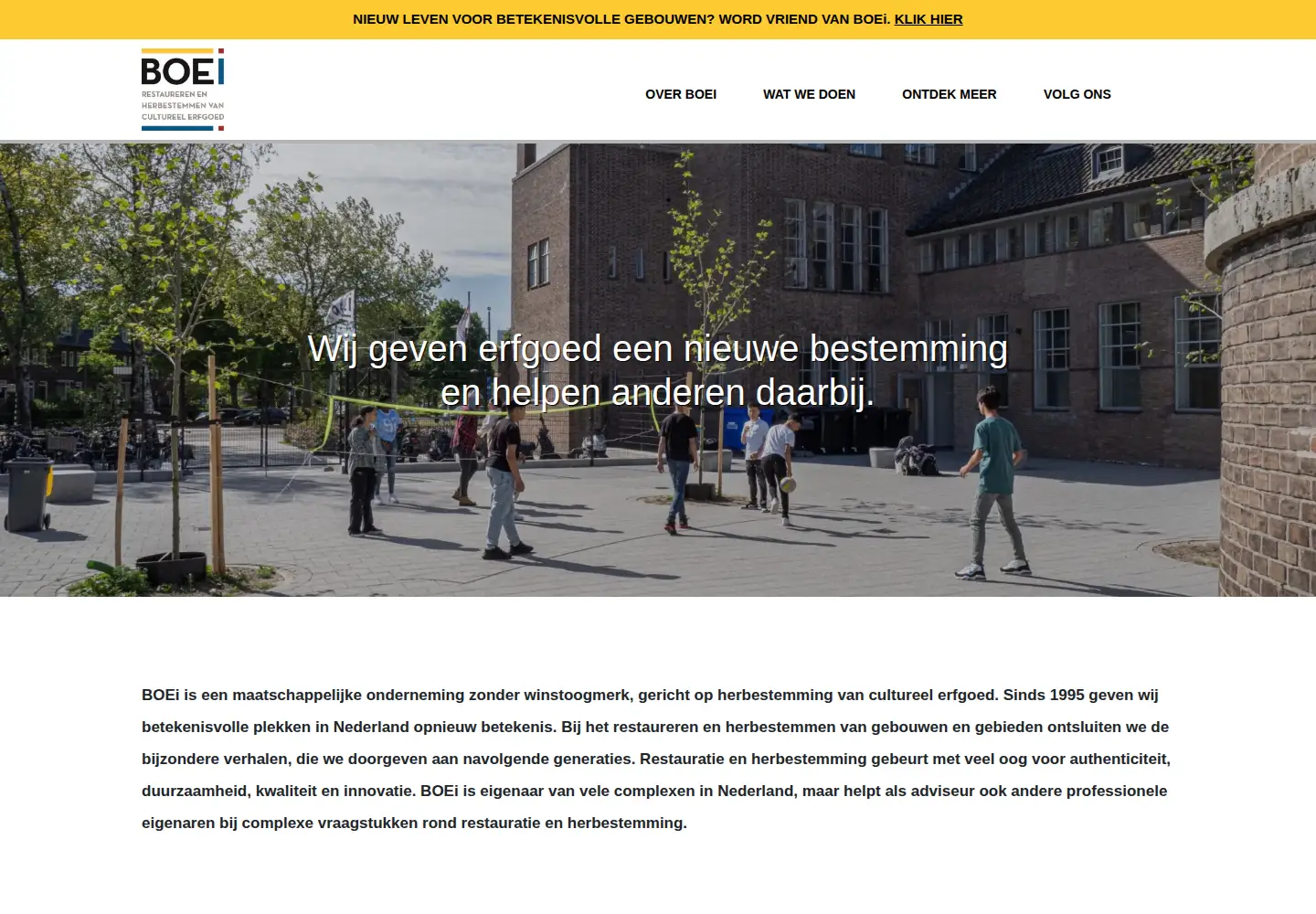 Screenshot of boei.nl
