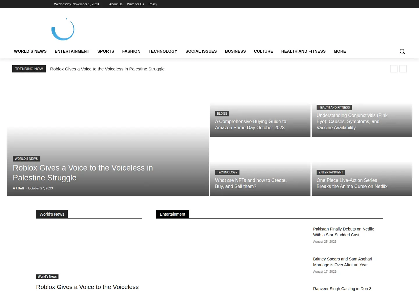 Screenshot of hourstv.com