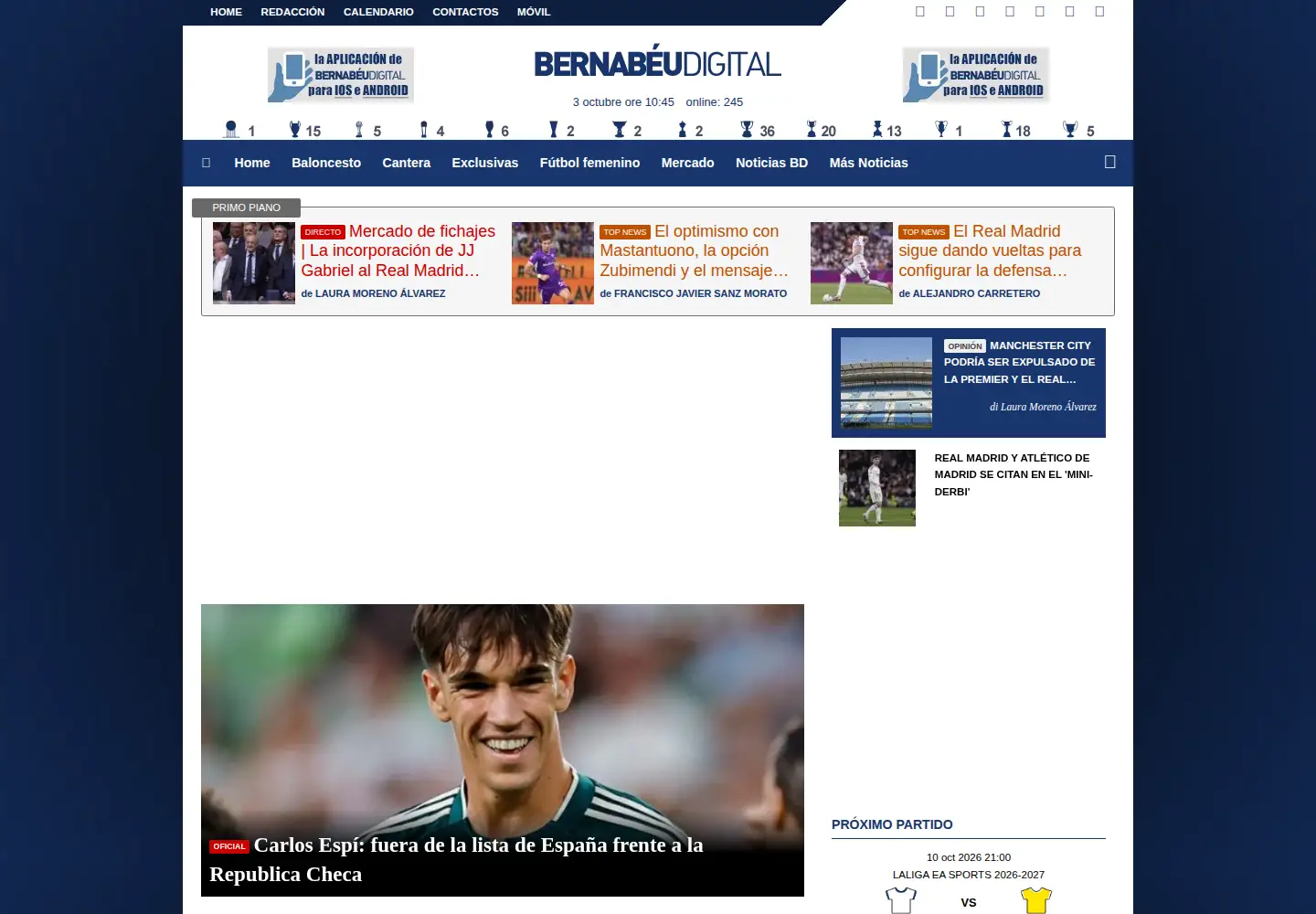 Screenshot of bernabeudigital.com
