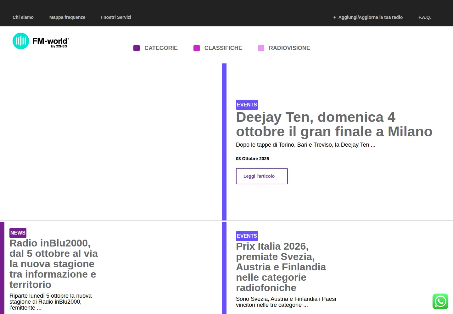 Screenshot of fm-world.it