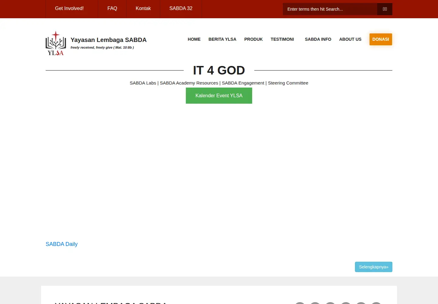 Screenshot of ylsa.org