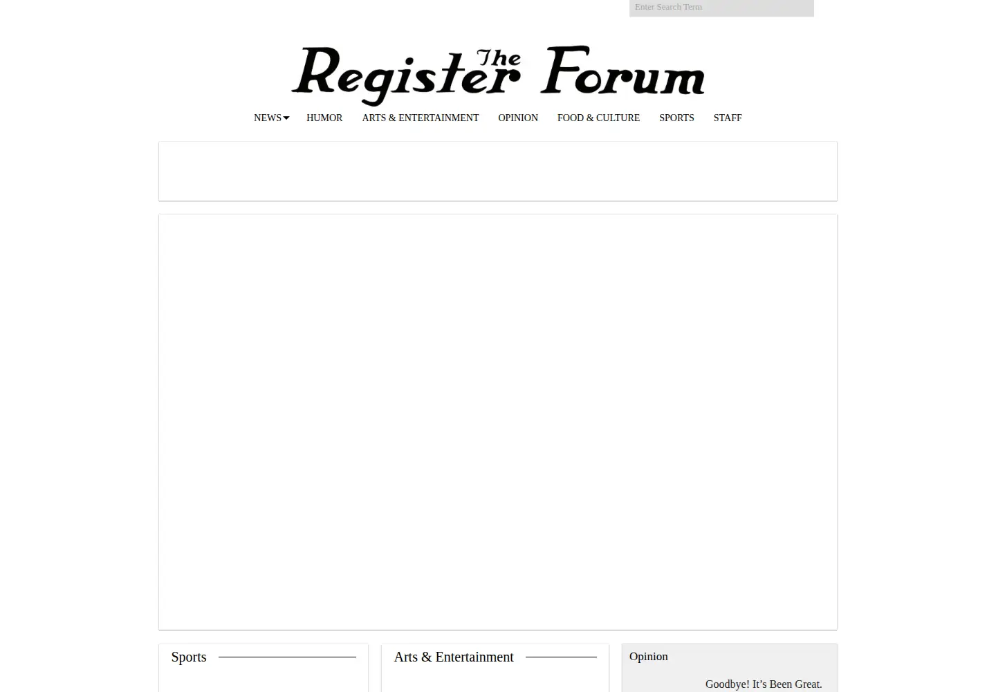 Captured homepage of registerforum.org in the current scan