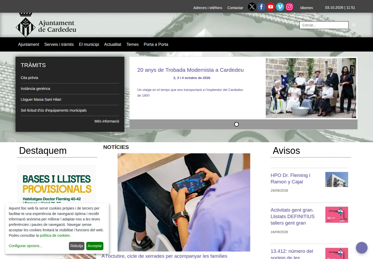 Screenshot of cardedeu.cat
