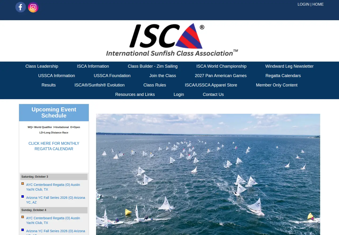 Screenshot of sunfishclass.org