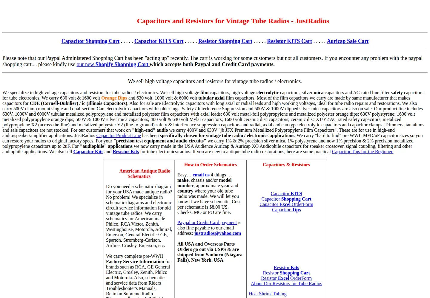 Screenshot of justradios.com