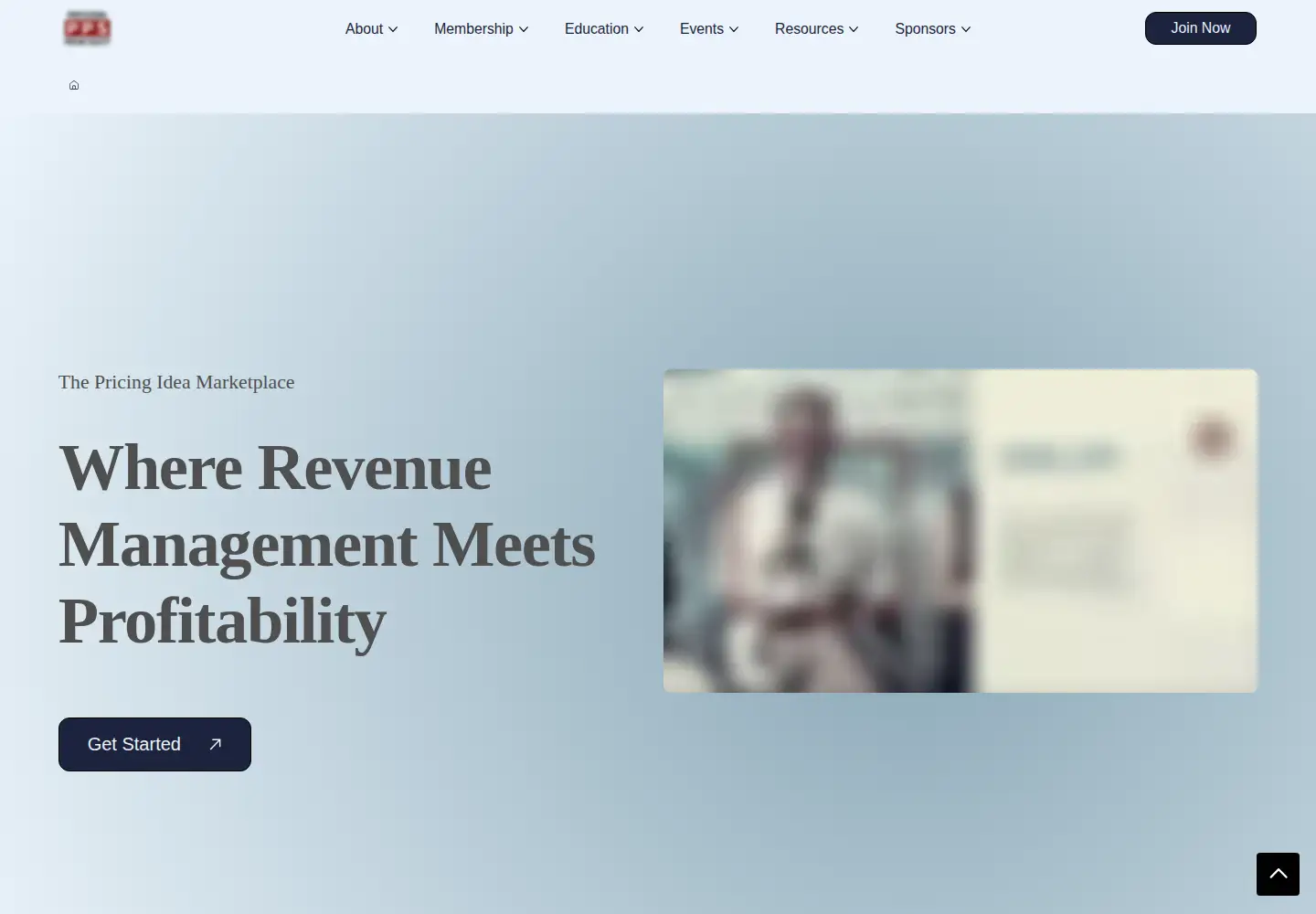 Captured homepage of pricingsociety.com in the current scan
