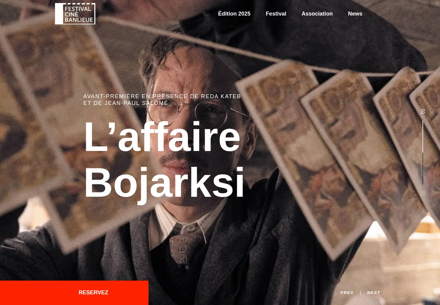 Captured homepage of cinebanlieue.org in the current scan