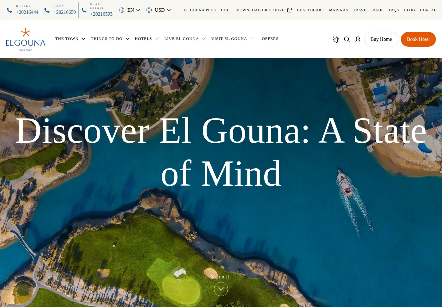 Screenshot of elgouna.com