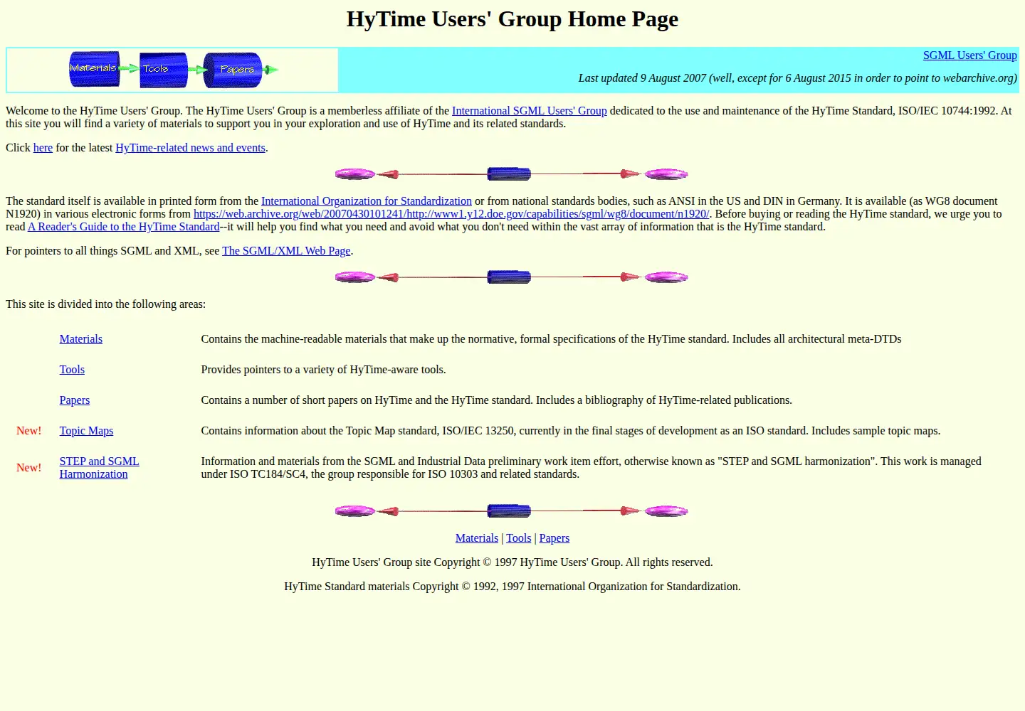 Screenshot of hytime.org