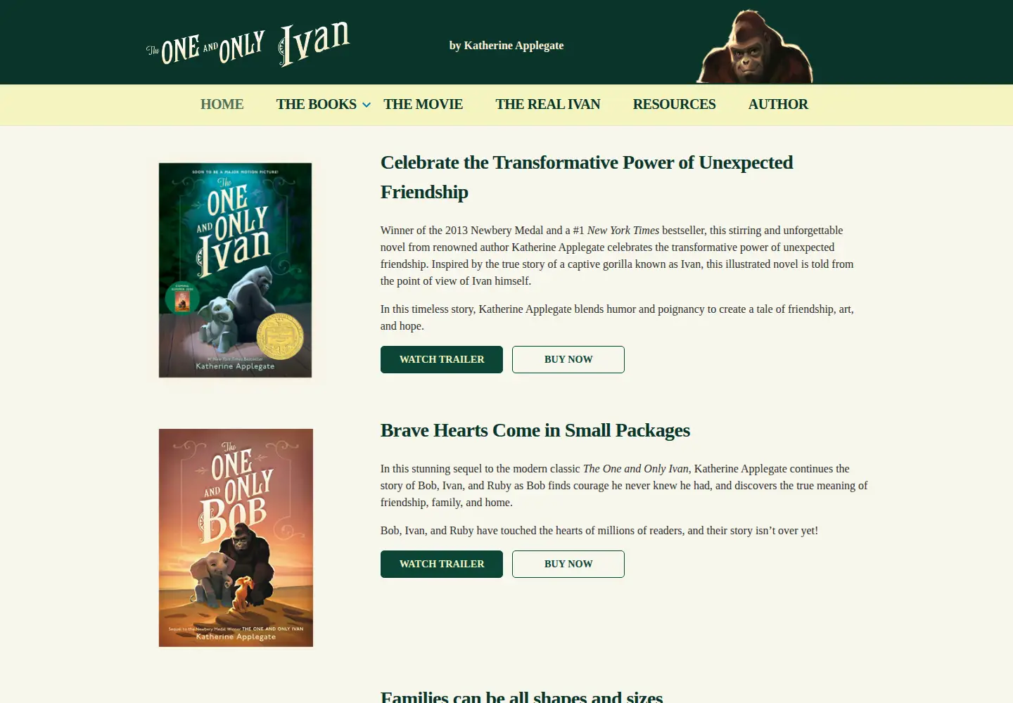Screenshot of theoneandonlyivan.com