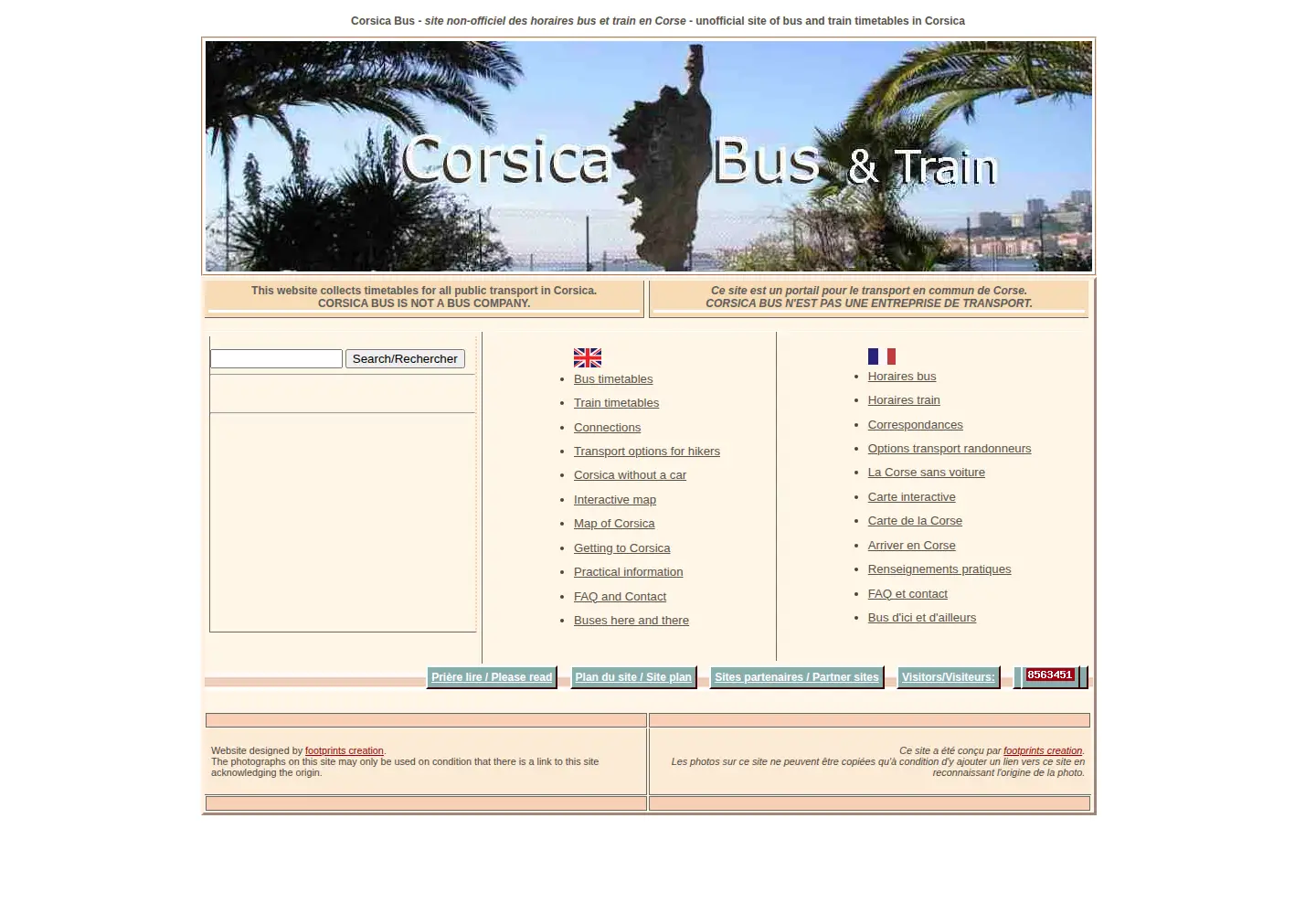Screenshot of corsicabus.org