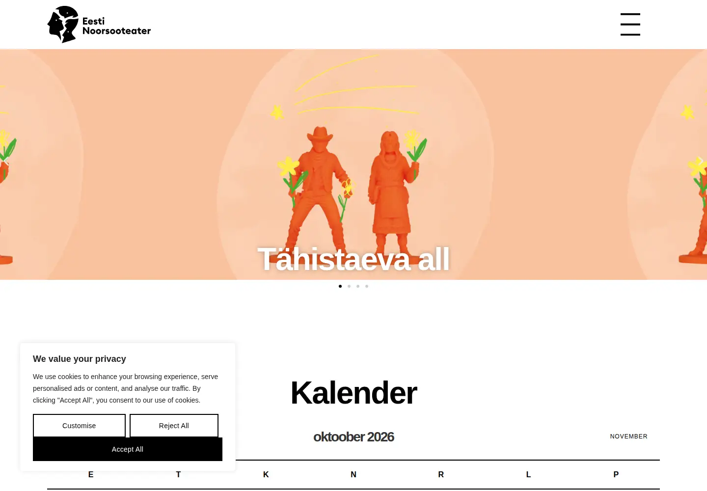 Screenshot of eestinoorsooteater.ee