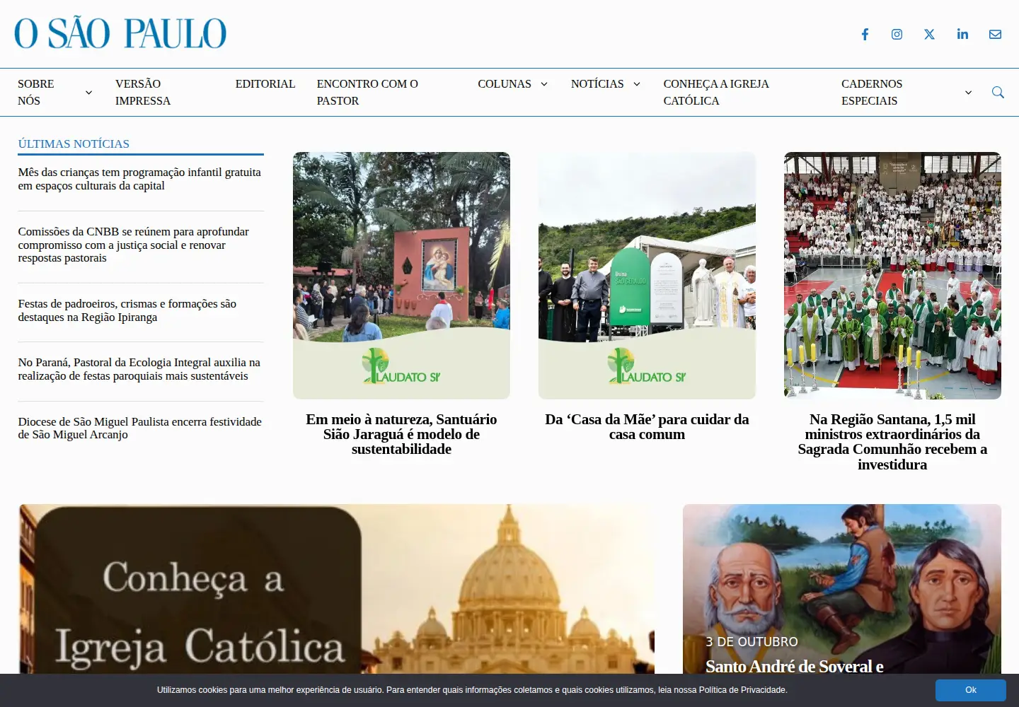 Screenshot of osaopaulo.org.br