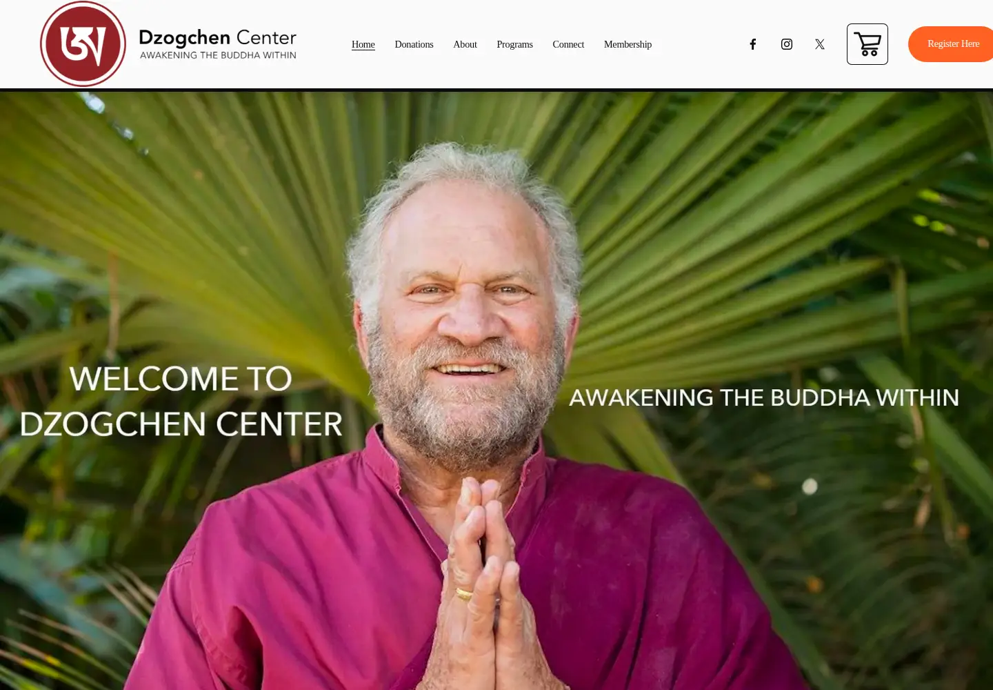 Screenshot of dzogchen.org