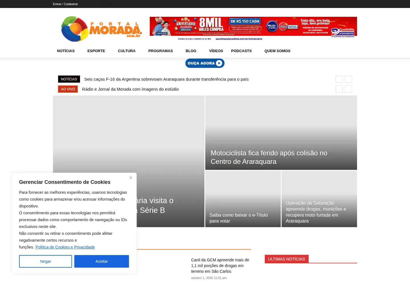 Screenshot of portalmorada.com.br