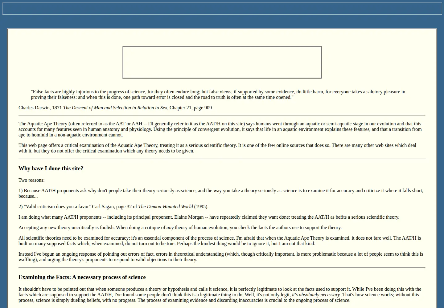Screenshot of aquaticape.org