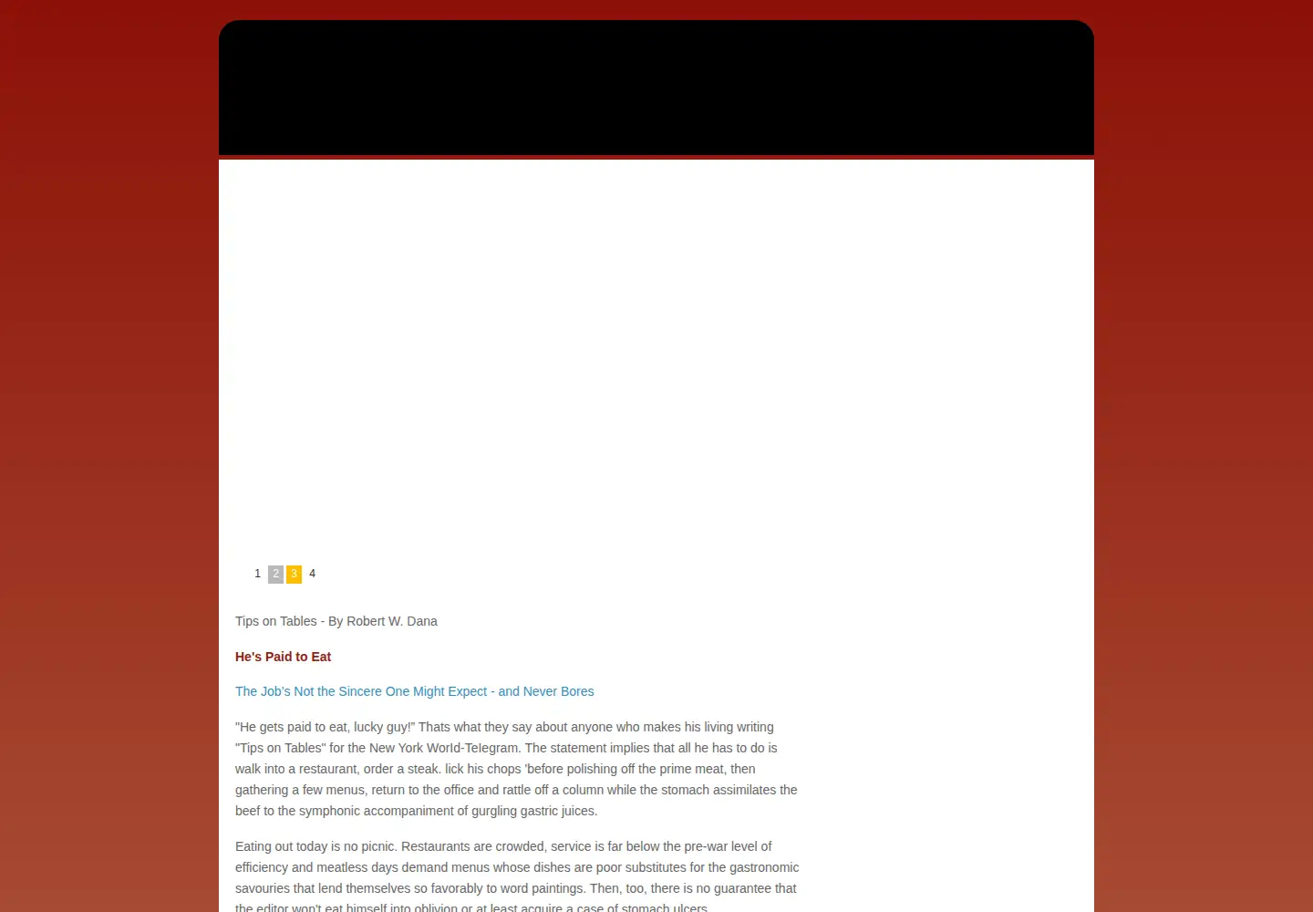 Screenshot of tipsontables.com
