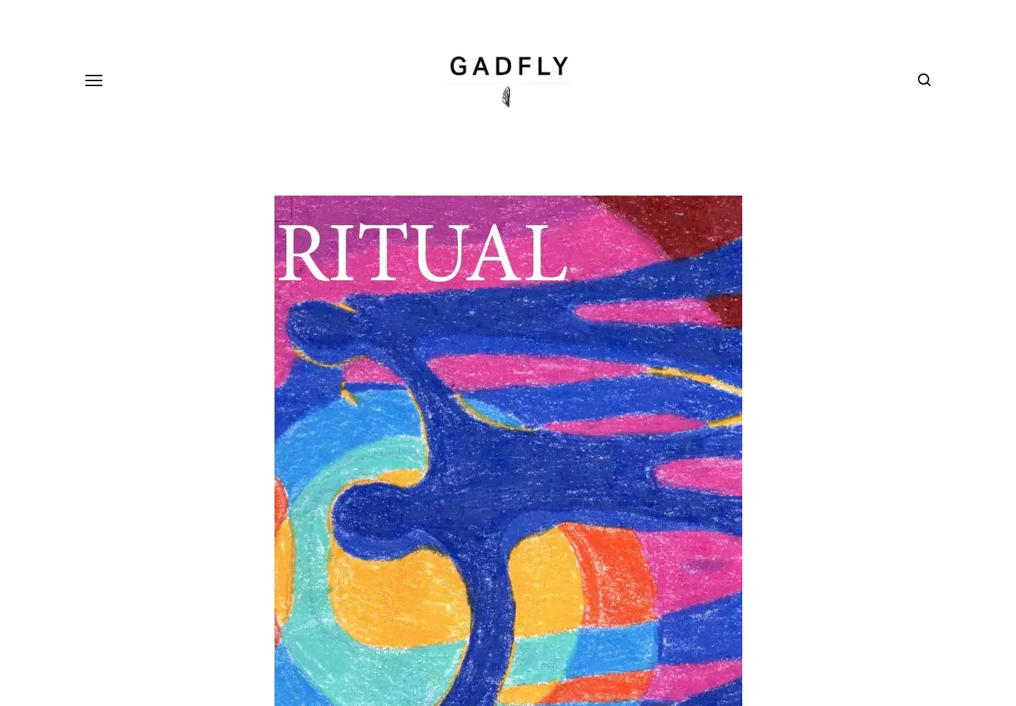 Captured homepage of thegadflymagazine.org in the current scan