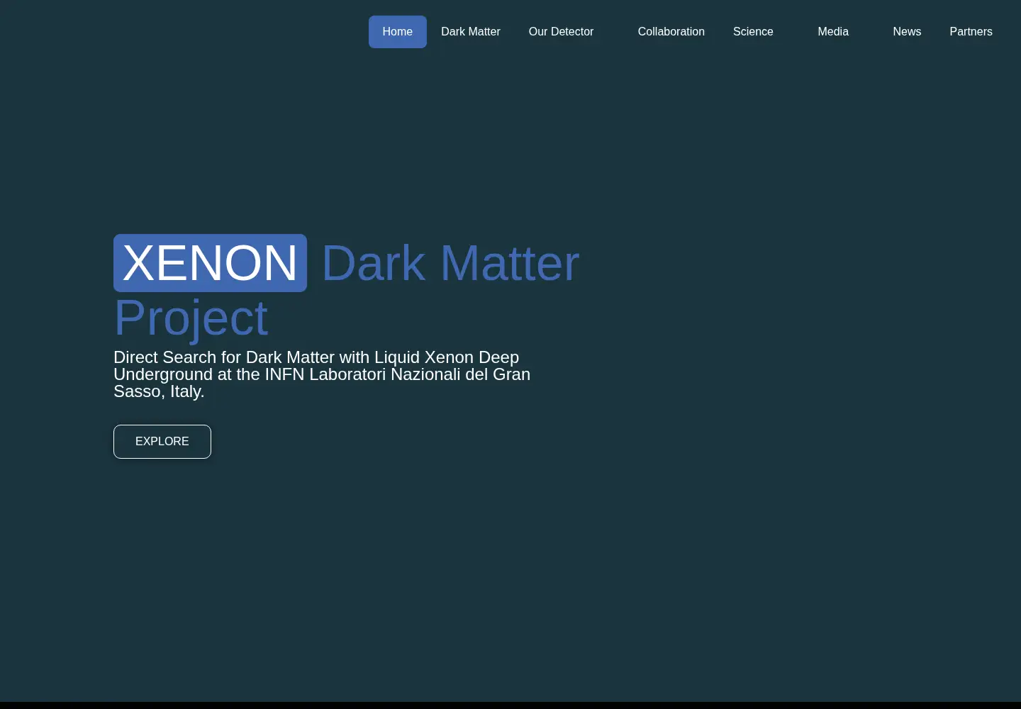 Screenshot of xenonexperiment.org