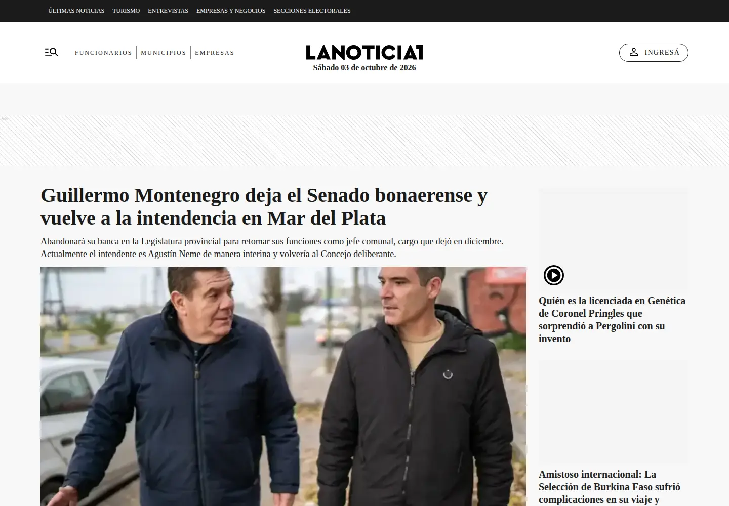 Screenshot of lanoticia1.com