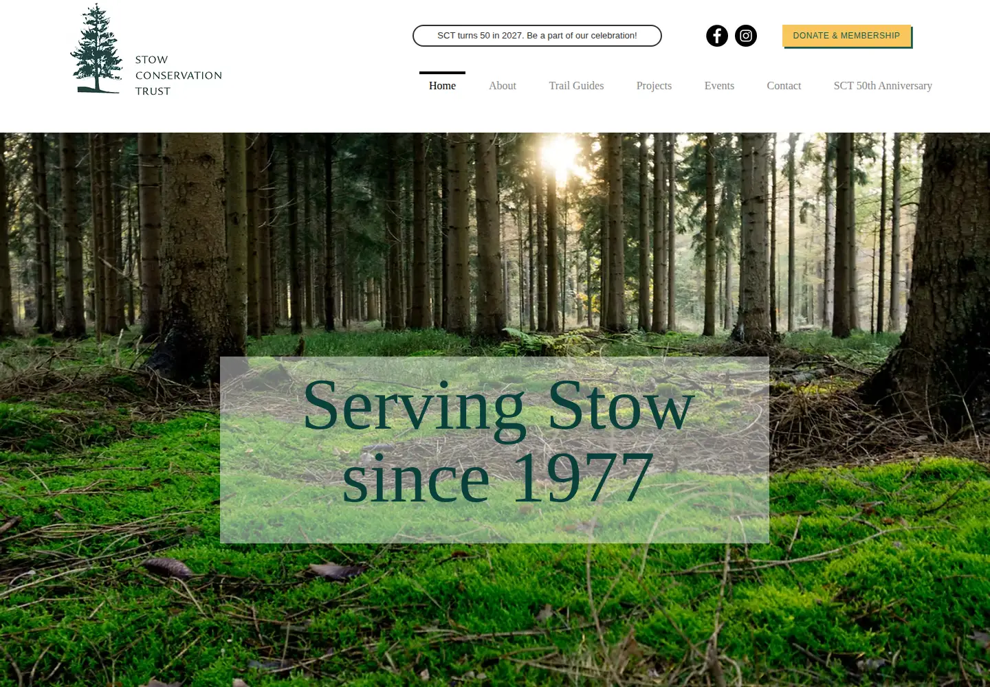 Screenshot of stowconservationtrust.org