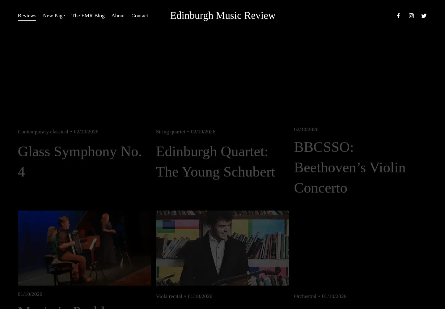 Screenshot of edinburghmusicreview.com
