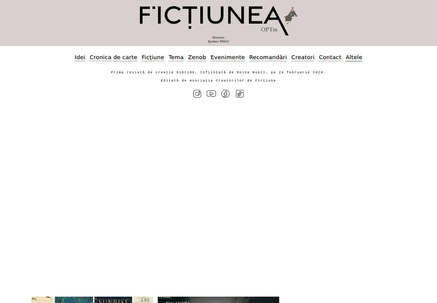 Screenshot of fictiunea.ro