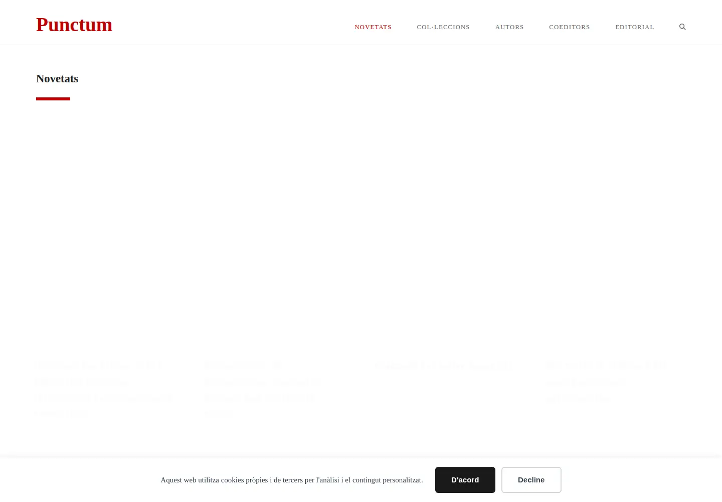 Screenshot of editorialpunctum.com