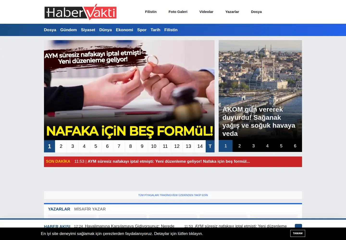 Screenshot of habervakti.com