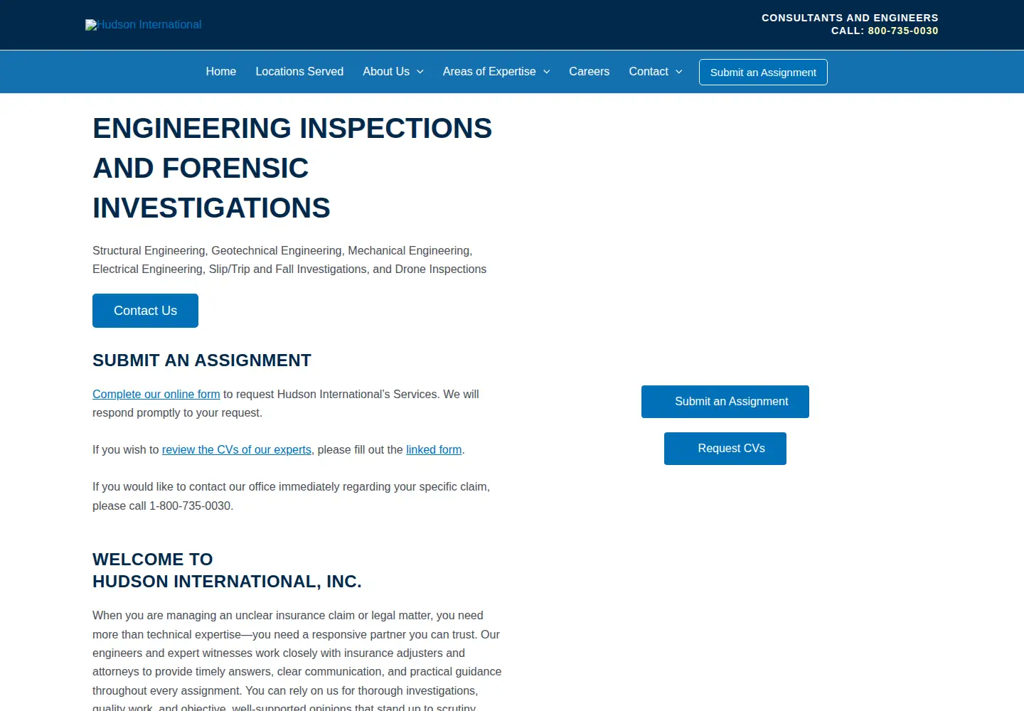 Screenshot of hudsonies.com