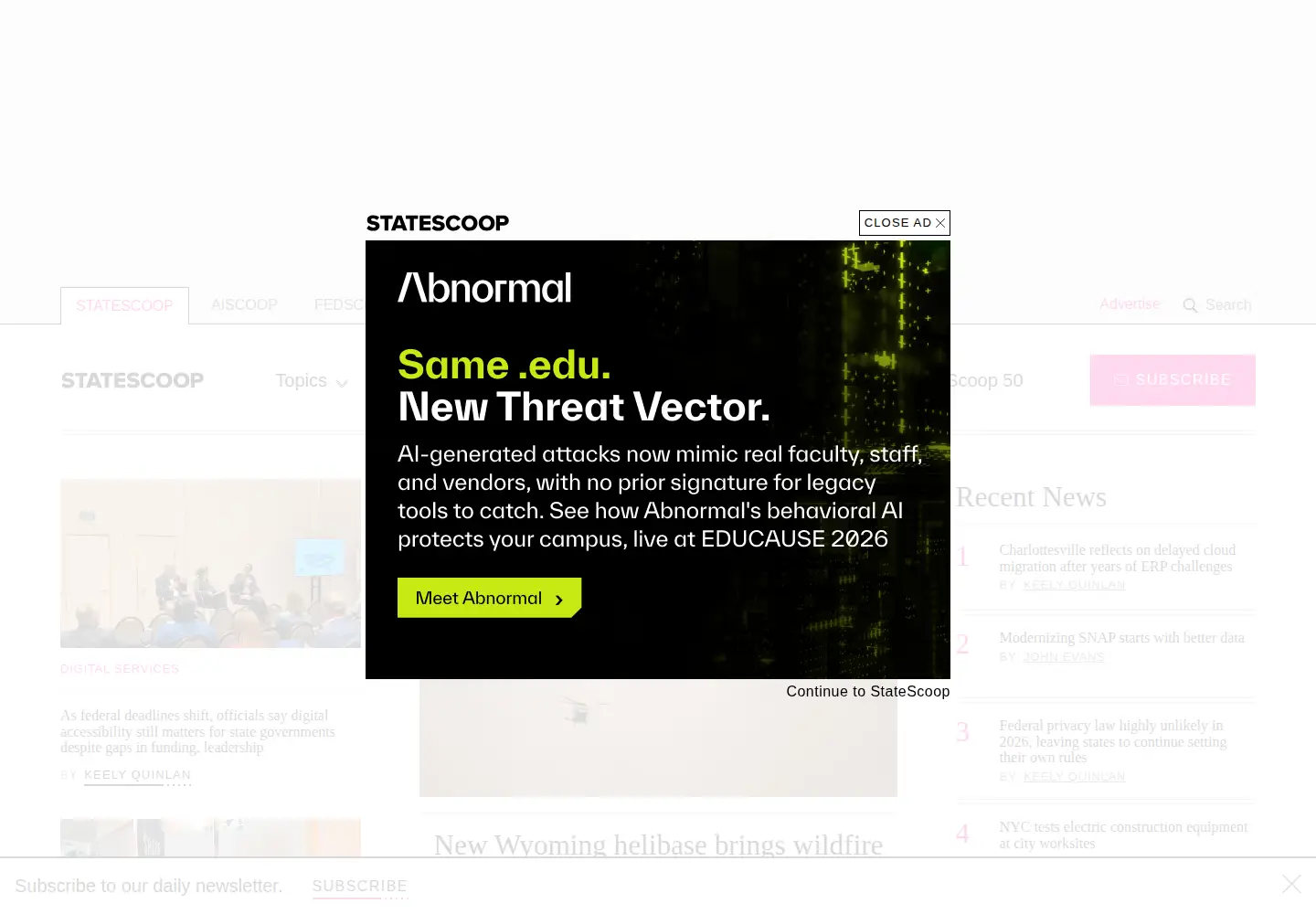 Screenshot of statescoop.com