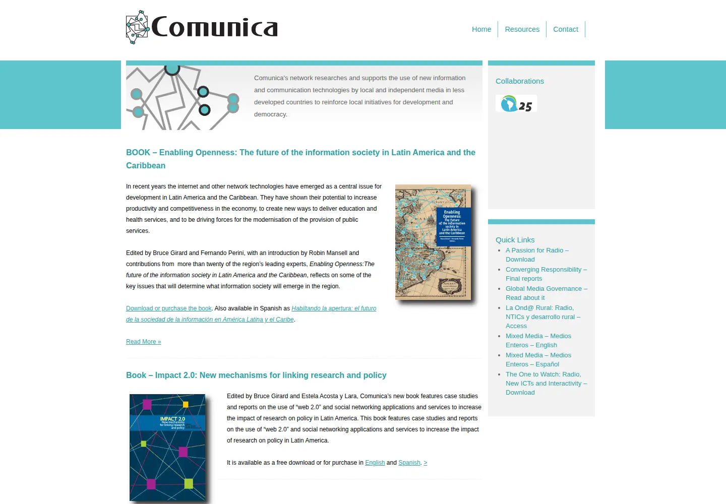 Screenshot of comunica.org